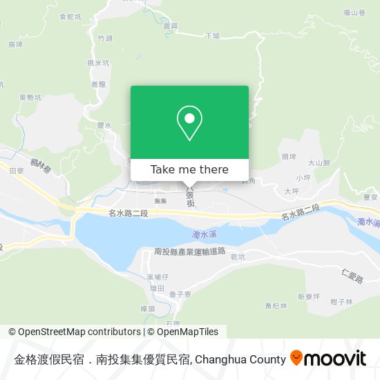 金格渡假民宿．南投集集優質民宿地圖