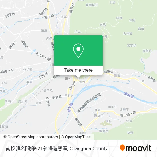 南投縣名間鄉921斜塔遊憩區 map