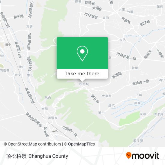 頂松柏嶺地圖