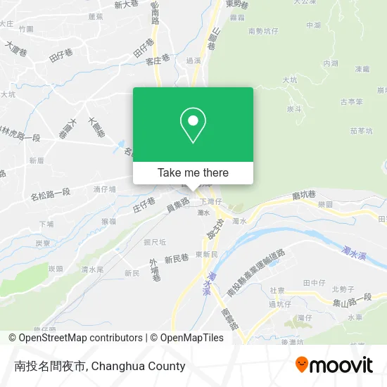 南投名間夜市 map
