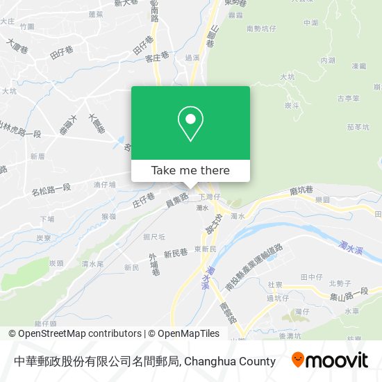 中華郵政股份有限公司名間郵局地圖