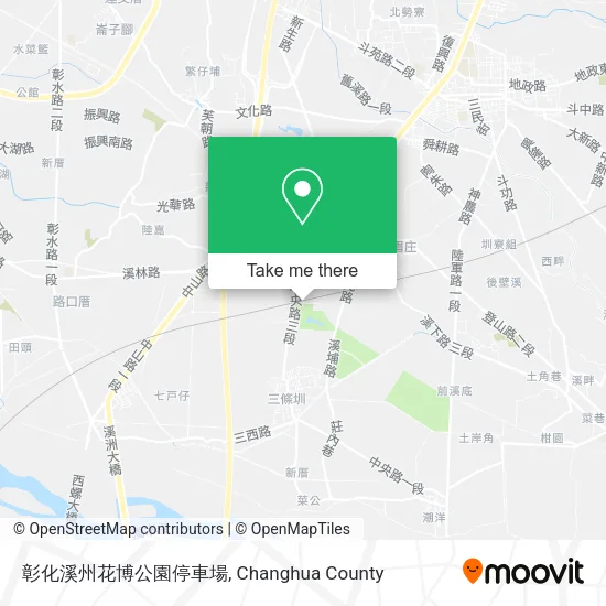 彰化溪州花博公園停車場地圖