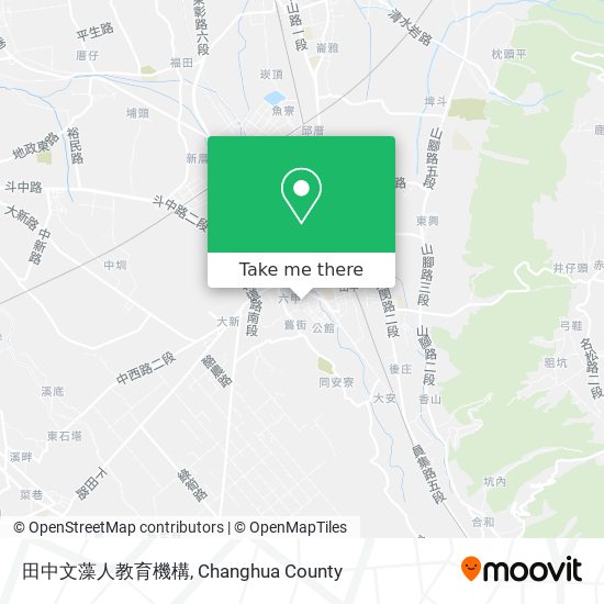 田中文藻人教育機構 map