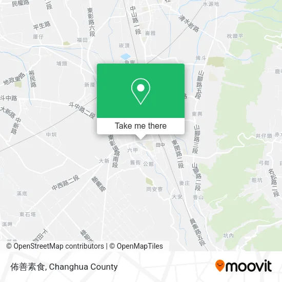 佈善素食地圖