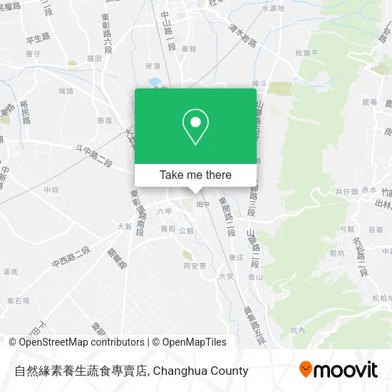 自然緣素養生蔬食專賣店地圖