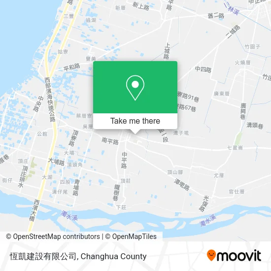 恆凱建設有限公司地圖