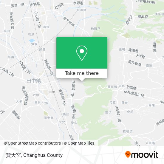 贊天宮地圖
