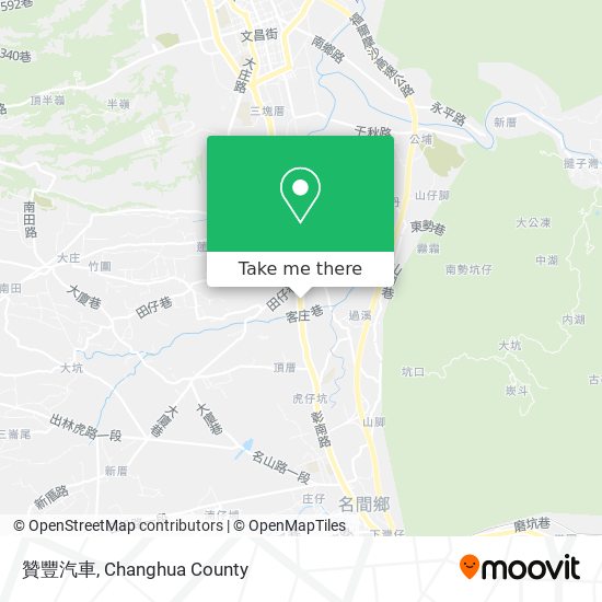 贊豐汽車 map