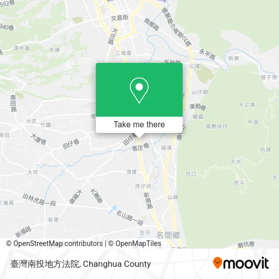 臺灣南投地方法院地圖