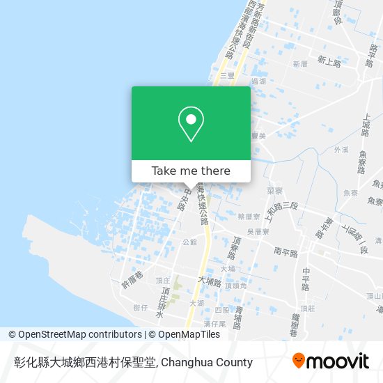彰化縣大城鄉西港村保聖堂 map