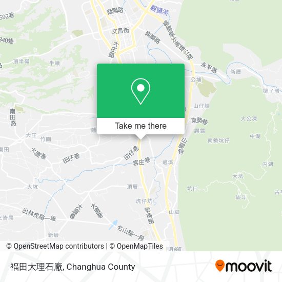 褔田大理石廠 map
