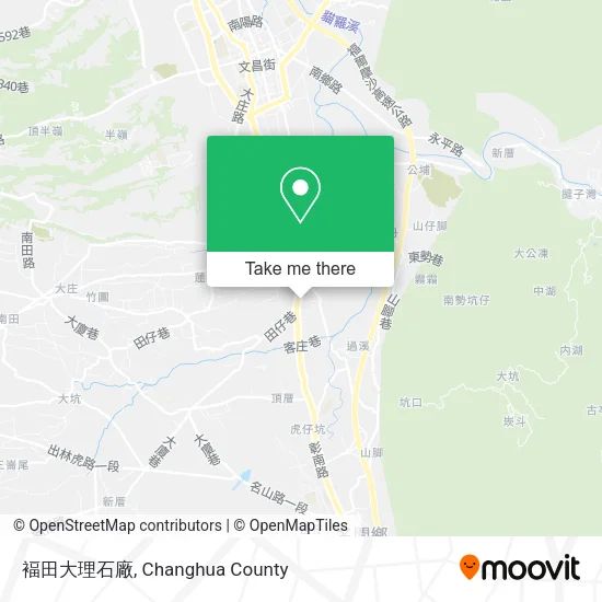 褔田大理石廠 map