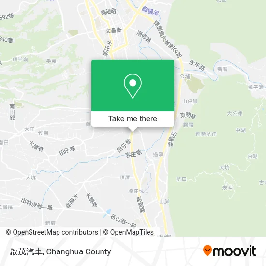 啟茂汽車 map