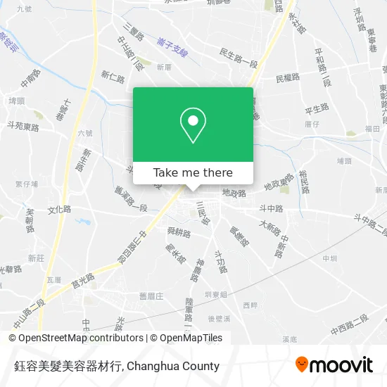 鈺容美髮美容器材行地圖