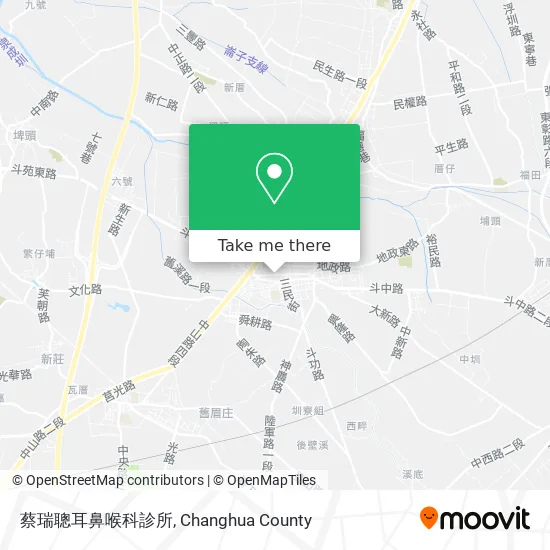 蔡瑞聰耳鼻喉科診所地圖