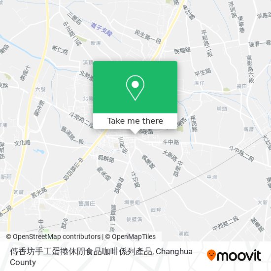 傳香坊手工蛋捲休閒食品咖啡係列產品 map