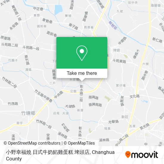 小野幸福燒 日式牛奶餡雞蛋糕 埤頭店 map