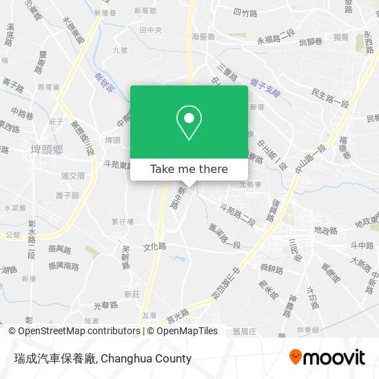 瑞成汽車保養廠地圖