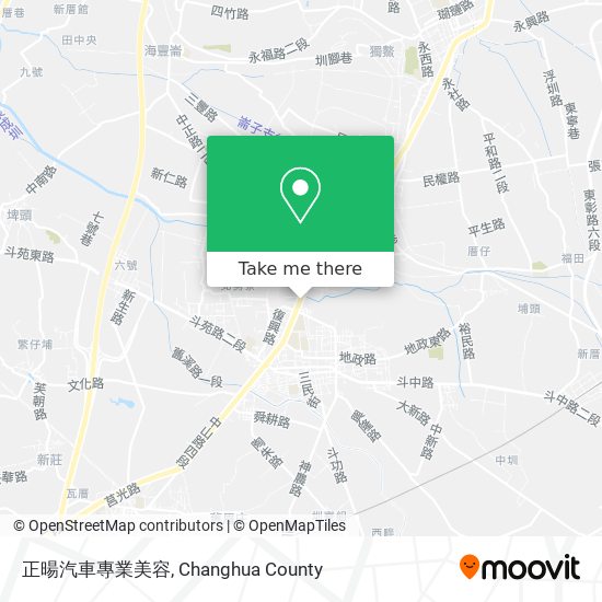 正暘汽車專業美容 map