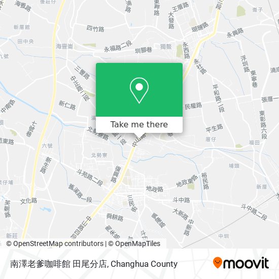 南澤老爹咖啡館 田尾分店地圖