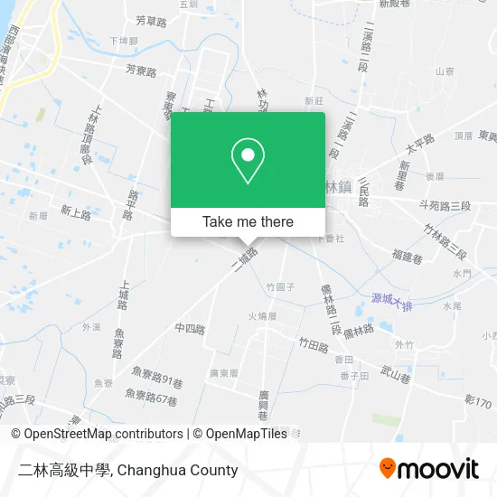 二林高級中學 map