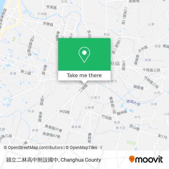 縣立二林高中附設國中 map