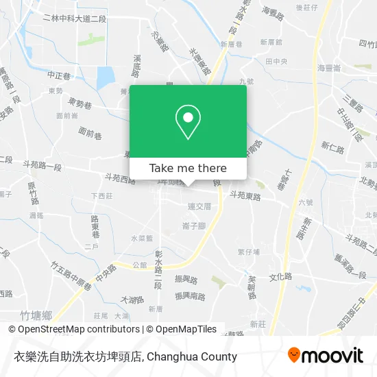 衣樂洗自助洗衣坊埤頭店地圖