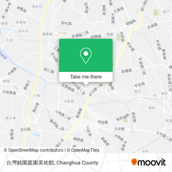 台灣銘園庭園美術館地圖