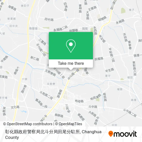 彰化縣政府警察局北斗分局田尾分駐所 map