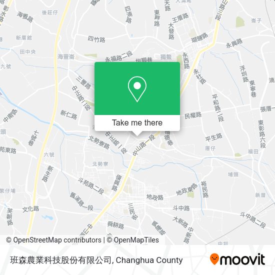 班森農業科技股份有限公司地圖