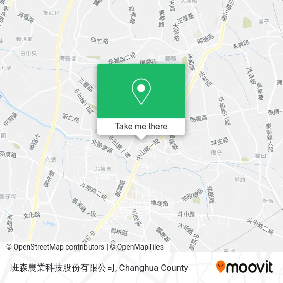 班森農業科技股份有限公司地圖