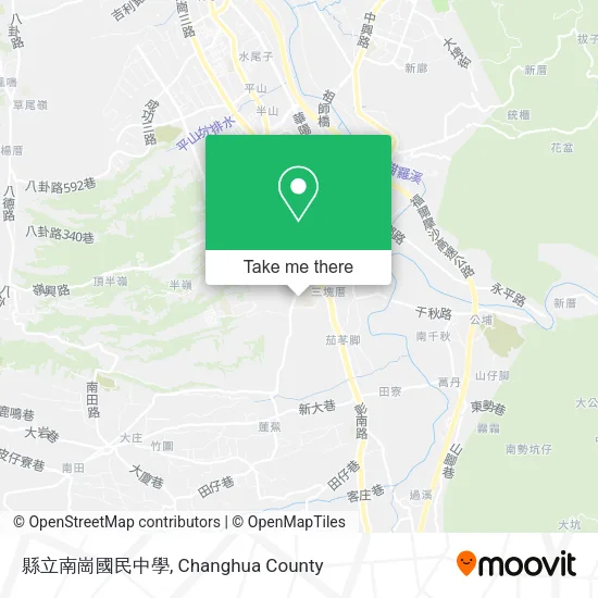 縣立南崗國民中學地圖