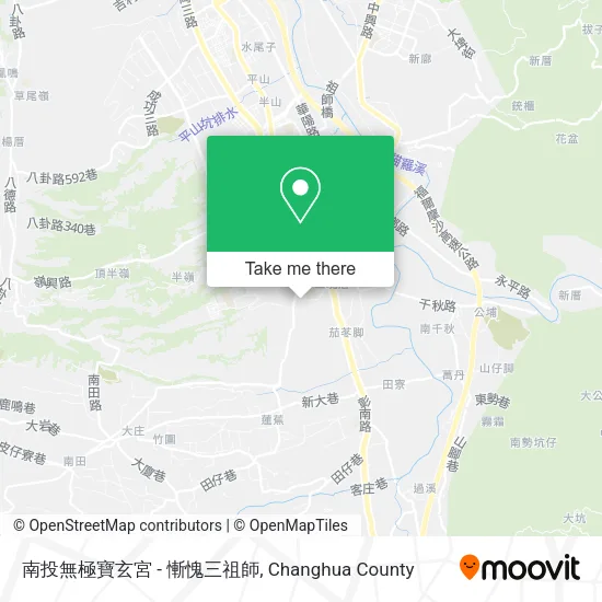 南投無極寶玄宮 - 慚愧三祖師地圖
