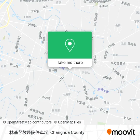 二林基督教醫院停車場 map