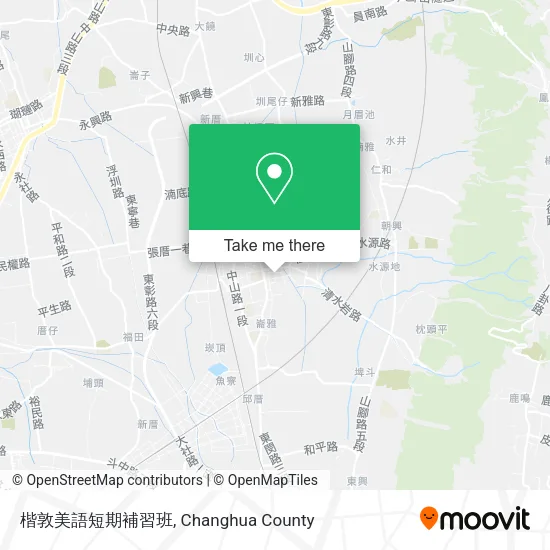 楷敦美語短期補習班 map