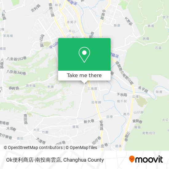 Ok便利商店-南投南雲店 map