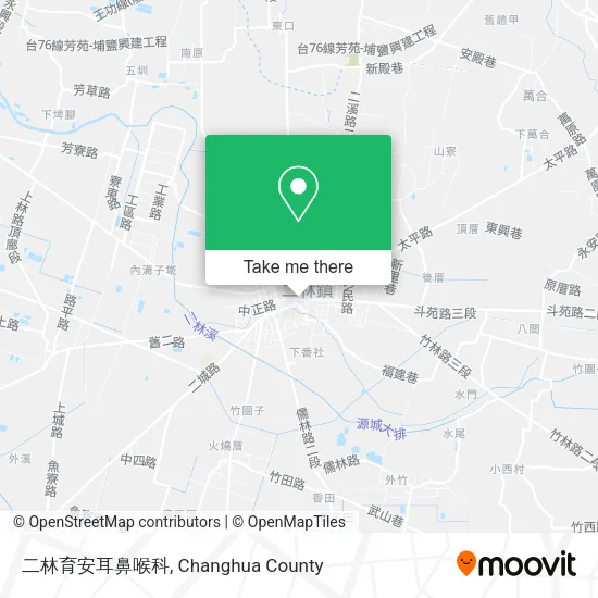 二林育安耳鼻喉科地圖