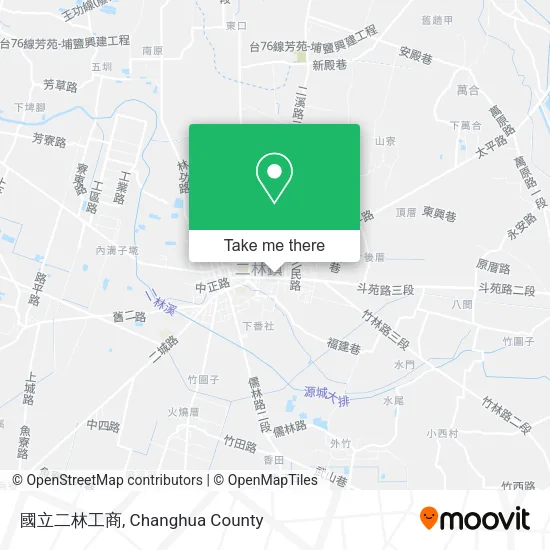 國立二林工商地圖