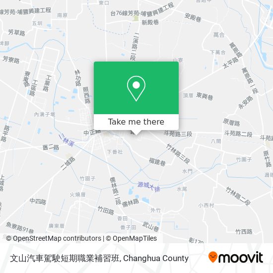 文山汽車駕駛短期職業補習班地圖