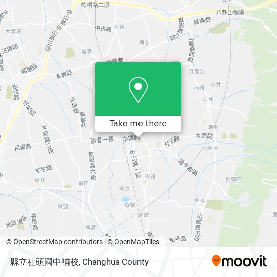縣立社頭國中補校地圖
