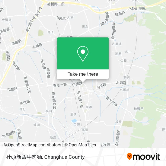 社頭新益牛肉麵 map