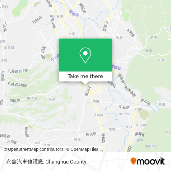 永鑫汽車修護廠地圖