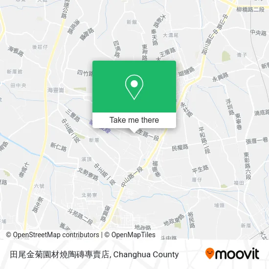 田尾金菊園材燒陶磚專賣店 map