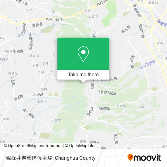 猴探井遊憩區停車場 map