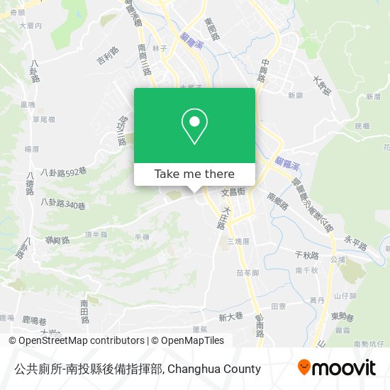 公共廁所-南投縣後備指揮部 map