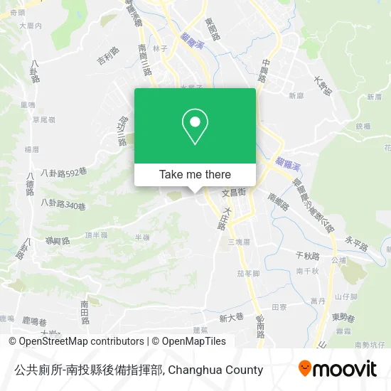 公共廁所-南投縣後備指揮部地圖