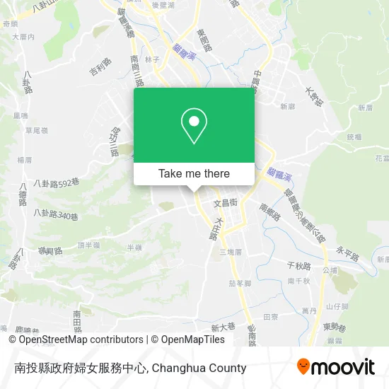 南投縣政府婦女服務中心地圖