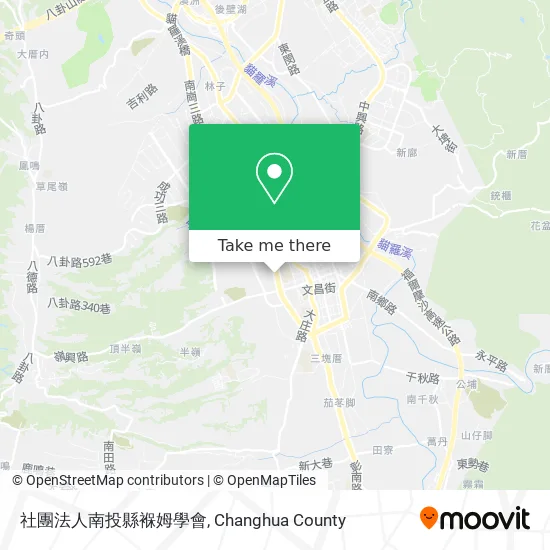 社團法人南投縣褓姆學會地圖