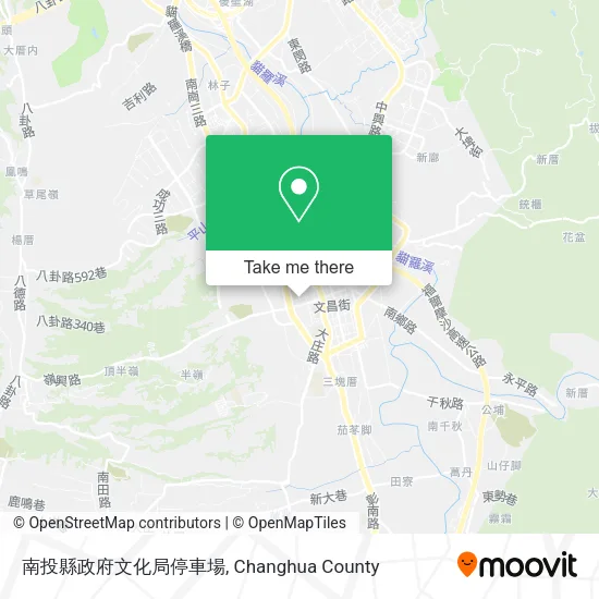南投縣政府文化局停車場地圖