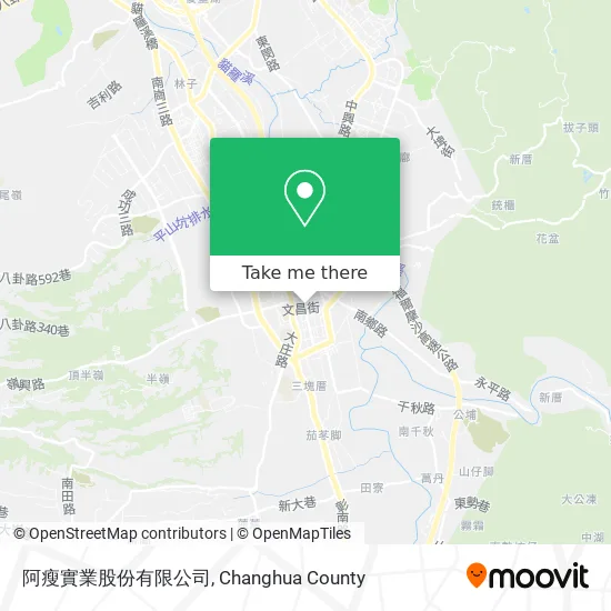 阿瘦實業股份有限公司地圖
